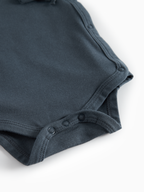 MarMar Copenhagen Belita Wikkelromper met Lange Mouwen – Zacht Baby Romper  Biologisch Katoen & TENCEL™ Modal onderkant blue