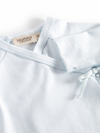 MarMar Copenhagen Belita Wikkelromper met Lange Mouwen – Zacht Baby Romper  Biologisch Katoen & TENCEL™ Modal detail light blue lichtblauw