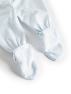 MarMar Copenhagen Piva Footed Pants – Zacht Modal Baby Broekje met Voetjes Biologisch Katoen & TENCEL™ Modal detail light blue