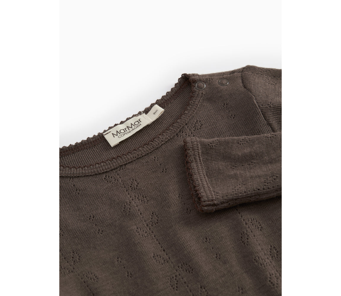 Romper Pointelle - 100% merinowol - Benedikte - MarMar Copenhagen - voorkant - afbeelding 2