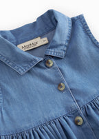 Jurkje Danal - Katoen - Light denim/Blauw - MarMar Copenhagen  boven