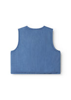 Gilet Joyce - Katoen - Light Denim/Blauw - MarMar Copenhagen achter