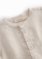 Linnen top Totoro - Kit/Beige - MarMar Copenhagen boven