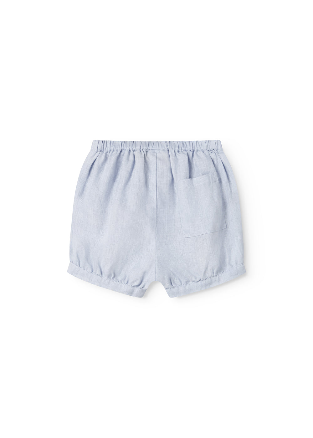 Linnen kort broekje Pabi - Blue mist/blauw - MarMar Copenhagen achter