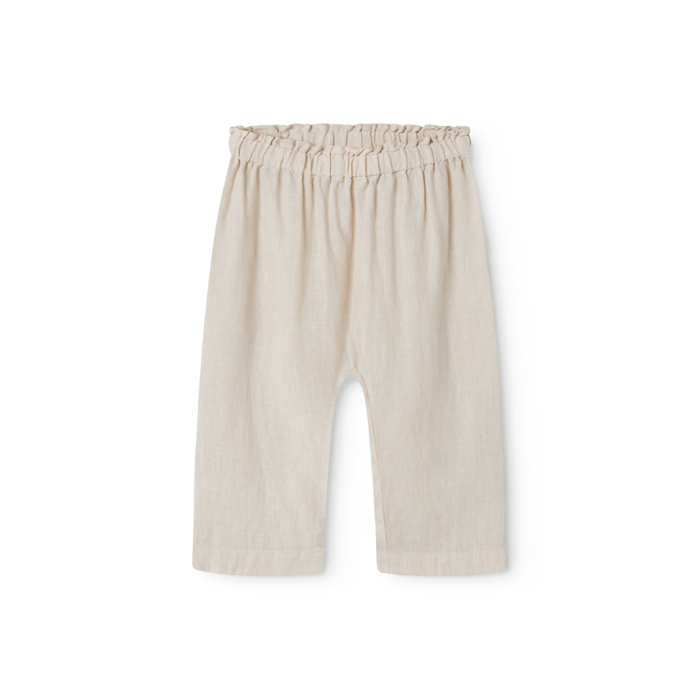 Linnen broekje Panu - Kit/Beige - MarMar Copenhagen voor