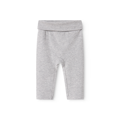 MarMar Copenhagen Piva Pants – Zacht Modal Baby Broekje | 50% Biologisch Katoen & TENCEL™ Modal met Opvouwbare Rand grey melange grijs