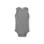 Romper mouwloos - Bini Wool Rib - Merinowol - MarMar Copenhagen grey melange grijs