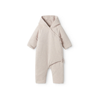MarMar Copenhagen Rex Modal Baby Jumpsuit – Warm Padded Boxpak met Capuchon & Omvouwbare Handjes/Voetjes beige melange