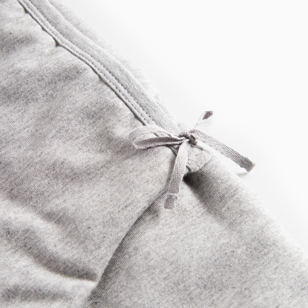 MarMar Copenhagen Rex Modal Baby Jumpsuit – Warm Padded Boxpak met Capuchon & Omvouwbare Handjes/Voetjes light grey melange grijs close up sluiting