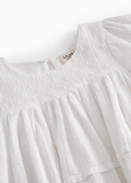 Romper Ritona - Gauze katoen - Wit - MarMar Copenhagen 