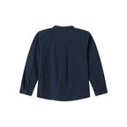Overhemd top - Biologisch katoen - Dark Blue Stripe/navy - Marmar Copenhagen achterkant
