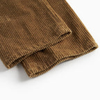 Corduroy broek Pluto - Biologisch katoen - Dark bronze - Marmar Copenhagen onderkant