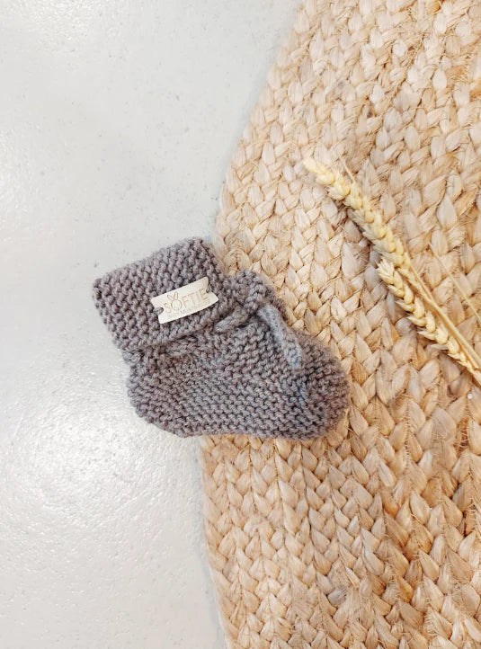 Babyschuhe - 0-6 Monate - Merinowolle - Handgemacht - Softie Baby Musthaves