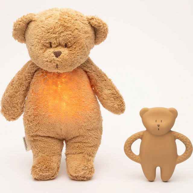 Teething Toy Bear - Teether Bear Cappuccino natur - Natural rubber - Moonie