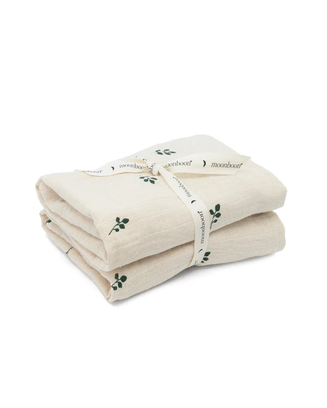 Hydrofiele doeken - 2 pack - 65x65 cm - Biologisch katoen - Moonboon - verpakking