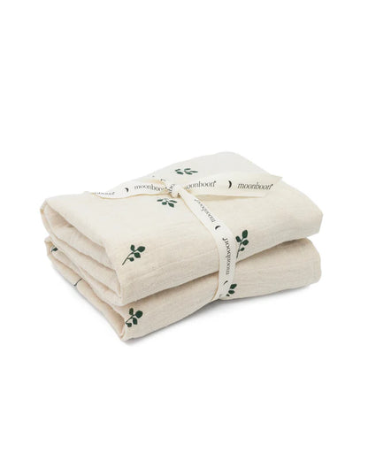 Hydrophilic cloths - 2 pack - Over the Moon - 65x65 cm - Organic cotton - Moonboon