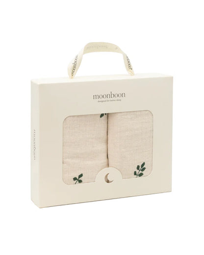 Hydrophilic cloths - 2 pack - Over the Moon - 65x65 cm - Organic cotton - Moonboon