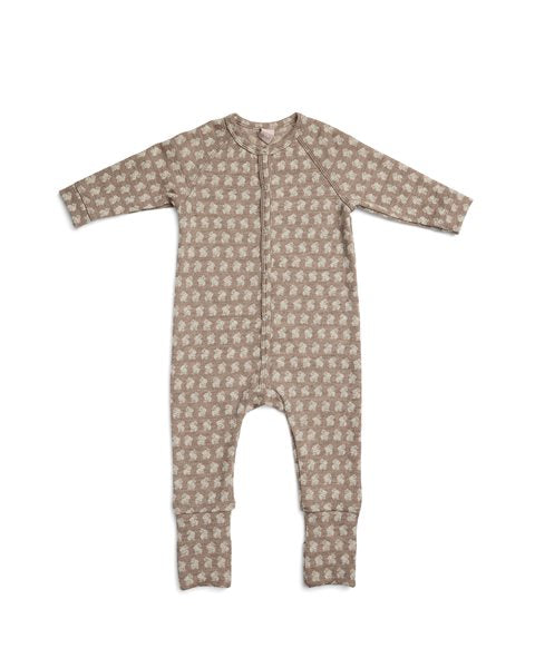 Schlafanzug / Strampler Häschen - Soft Powder Rabbits – 100% Merinowolle - SmallStuff