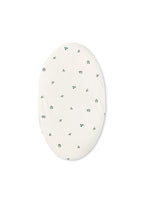 Hoeslaken ovale wieg -Fitted Sheet - Biologisch katoen - Moonboon - leaves