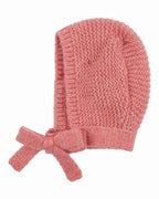 Gebreide capuchon met strik - Merinowol en Mako-katoen - Emile et Ida De Capuche Noe - productfoto - afbeelding 2