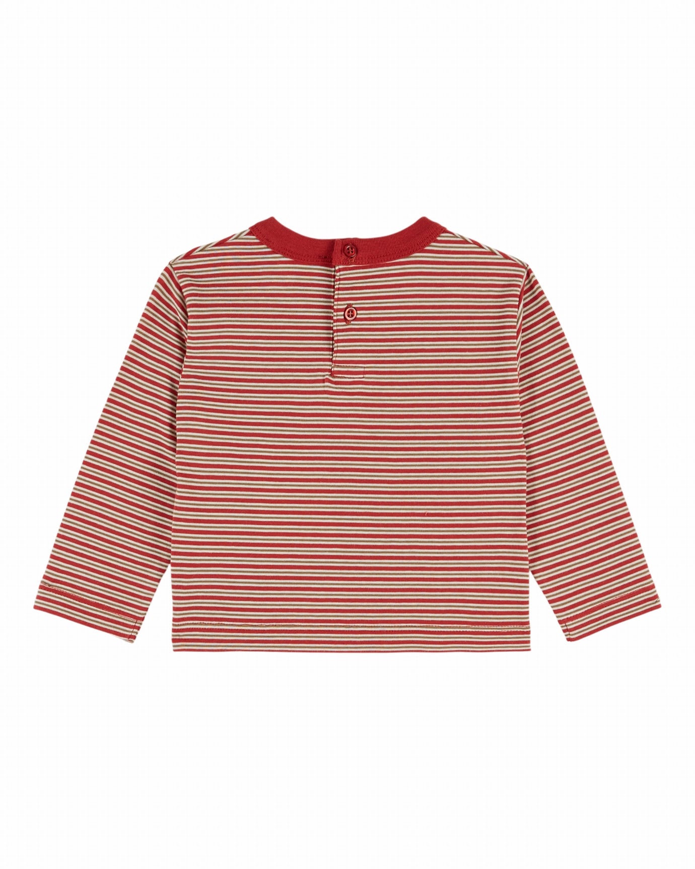 Gestreepte longsleeve - Feu - Biologisch katoen - Emile et Ida - productfoto - afbeelding 2