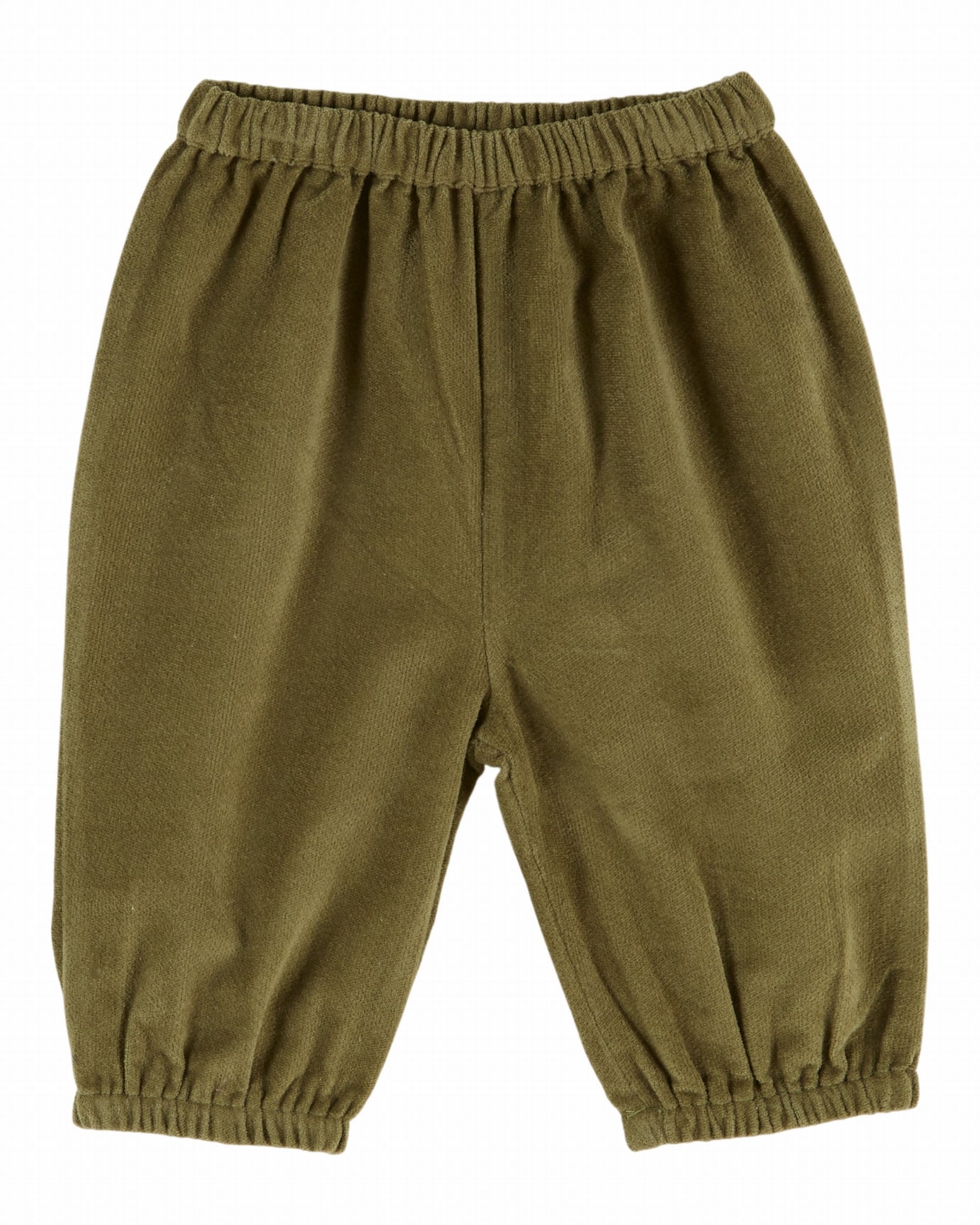 Pofbroekje Sarouel Velours – Pistache – 100% katoen - Emile et Ida