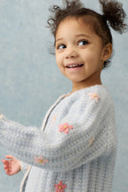 Top Bottom Mony – Gebreide Babyset Lichtblauw – Tencel & Alpaca Blend – Louise Misha