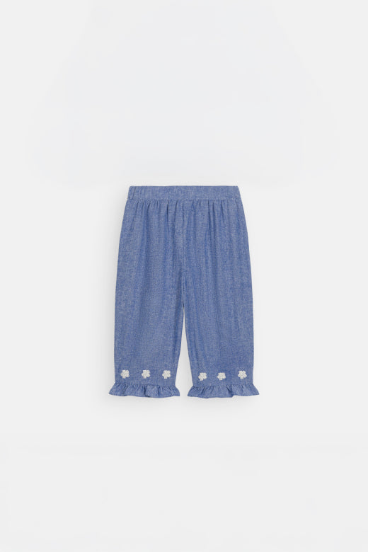 Top Bottom Mikani – Set Light Blue Denim – 100% Biologisch Katoen – Louise Misha