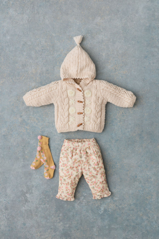 Floflo Pants – Cream Carnation Vale – Biologisch Katoen Corduroy – Louise Misha