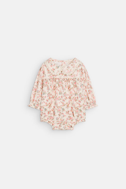 Chouchou Romper – Cream Carnation Vale – Biologisch Katoen Corduroy – Louise Misha