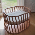 LUGO Evolving Wooden Baby Bed - Meegroeiend Houten Bed 70x90 / 70x140 cm - Van Geboorte tot 7 Jaar - Charlie Crane