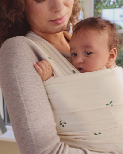 Baby sling - Baby wrap - Leaves - Organic cotton - Moonboon