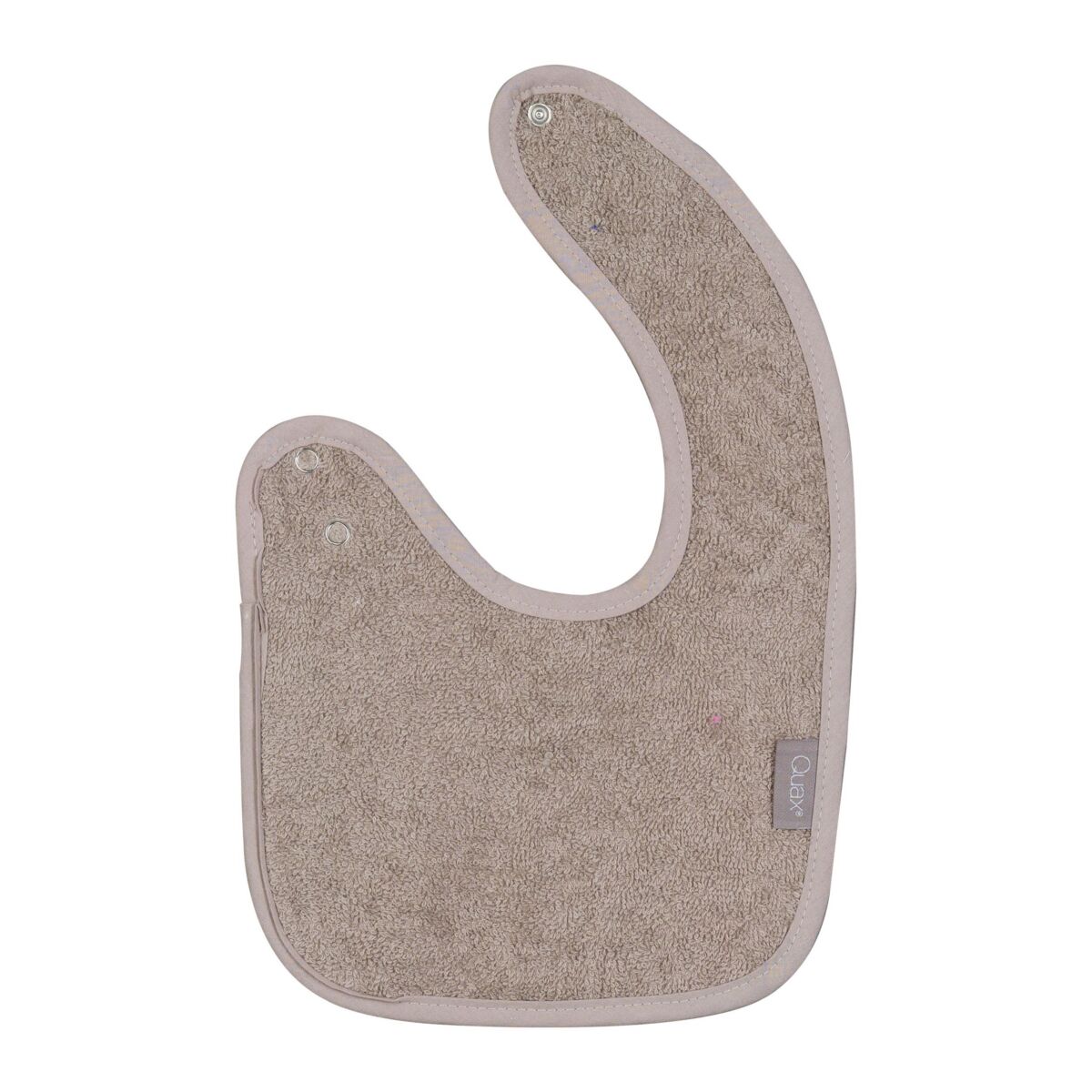 Slabbetje Small - Badstof - 100% katoen - Quax stone beige bruin