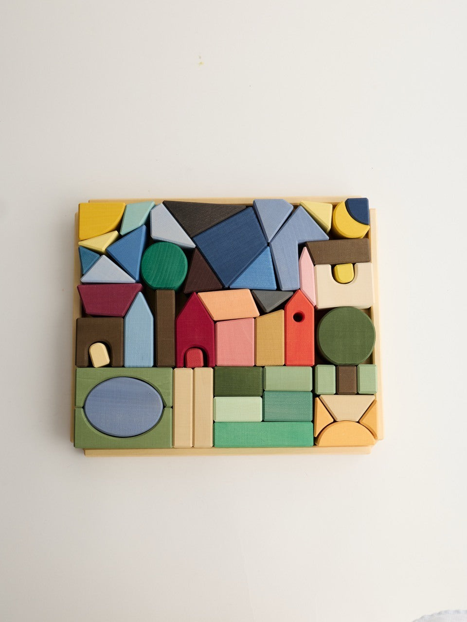 Houten bouwblokken – Countryside – Open-ended play – Raduga Grëz