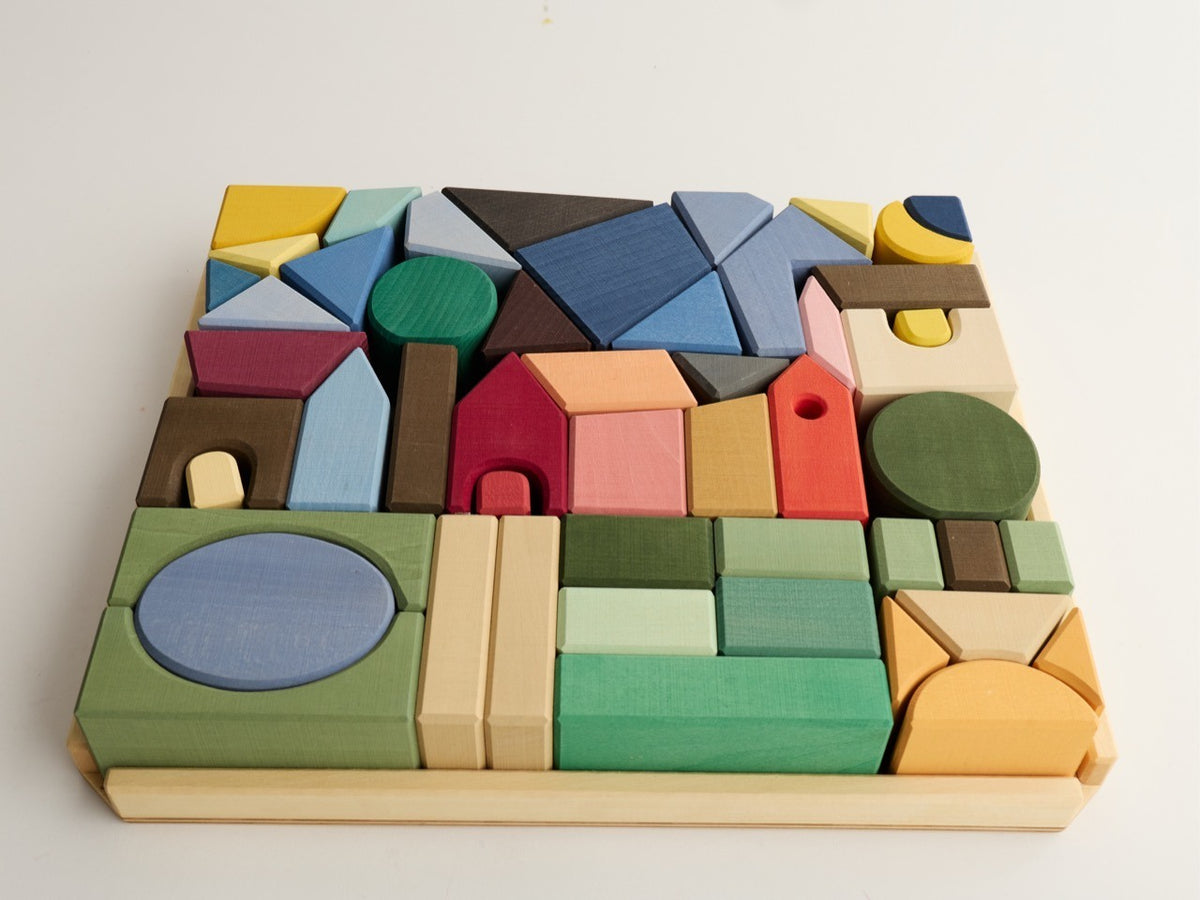 Houten bouwblokken – Countryside – Open-ended play – Raduga Grëz