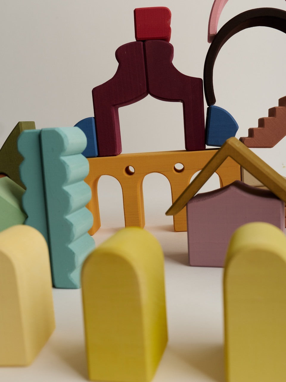 Grote houten bouwset - Moon – open-ended play – Raduga Grëz