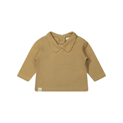 Top lange mouw Mell - Biologisch katoen - Jersey brown/bruin - Riffle Amsterdam voor