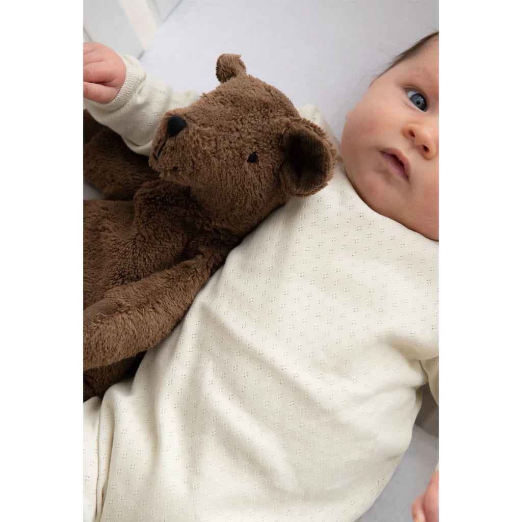 Floppy animal cuddly toy Large - Bear - Organic cotton/wool - Brown - Senger Naturwelt