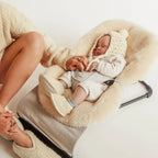 Merino wollen kinderwagen inleg Snuggler® - Milk - BINIBAMBA