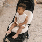 Merino wollen kinderwagen inleg Snuggler® - Milk - BINIBAMBA