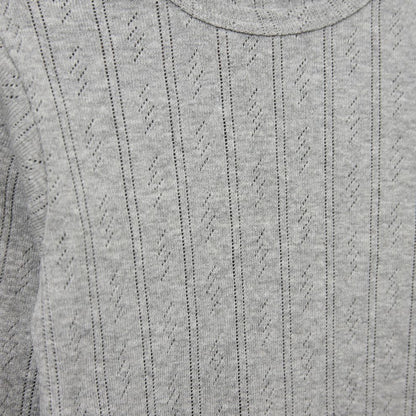 Top lange mouw Petricia - Biologisch katoen - Grijs - Sofie schnoor close up