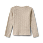 Top lange mouw Petricia - Biologisch katoen - Beige - Sofie Schnoor achterkant