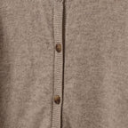 Vest Cisse - Wol - Brown melange/bruin - Sofie Schnoor close up