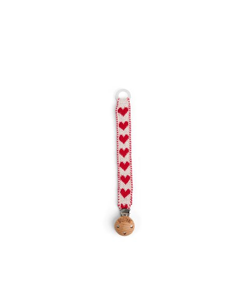 Schnullerband Hearts – 100% gestrickte Baumwolle - SmallStuff