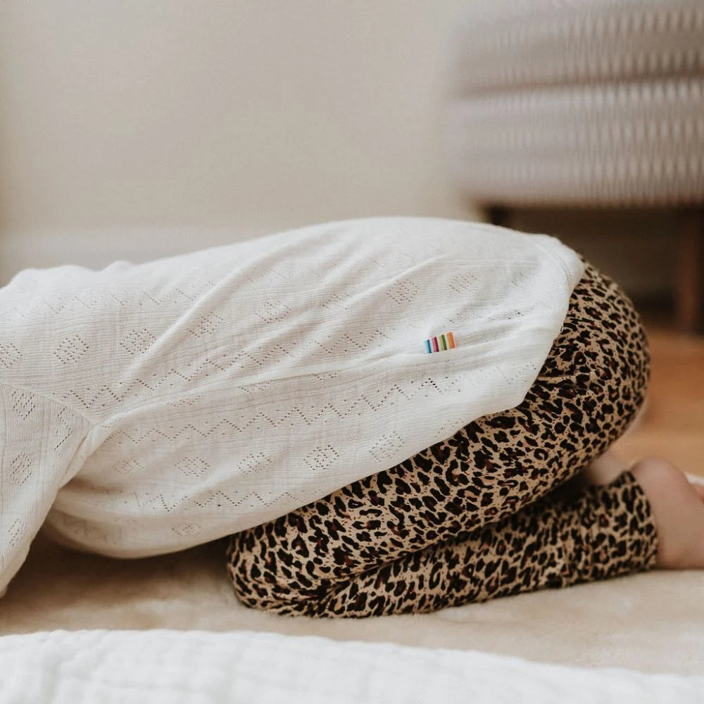 Pointelle longsleeve - Wol & zijde - Naturel - Joha