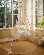 Classic bundle - Baby hangmat voor tweelingen - Moonboon - in woonkamer