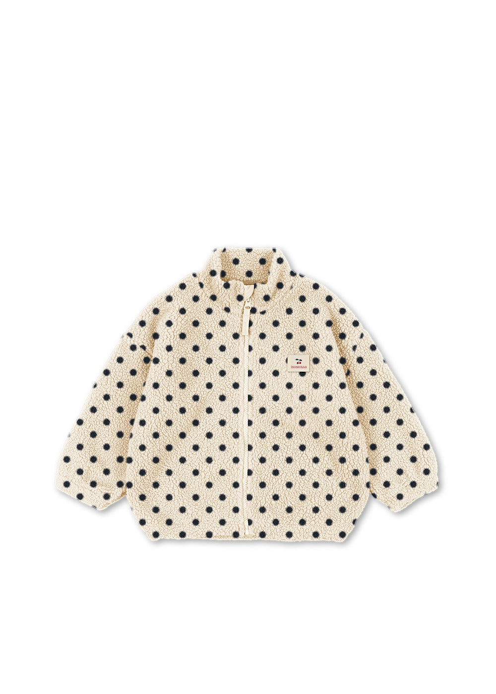Teddy jas - Jody Embroidery Teddy Jacket GRS - Polka dot/Cherry - Konges Sløjd - productfoto - afbeelding 2