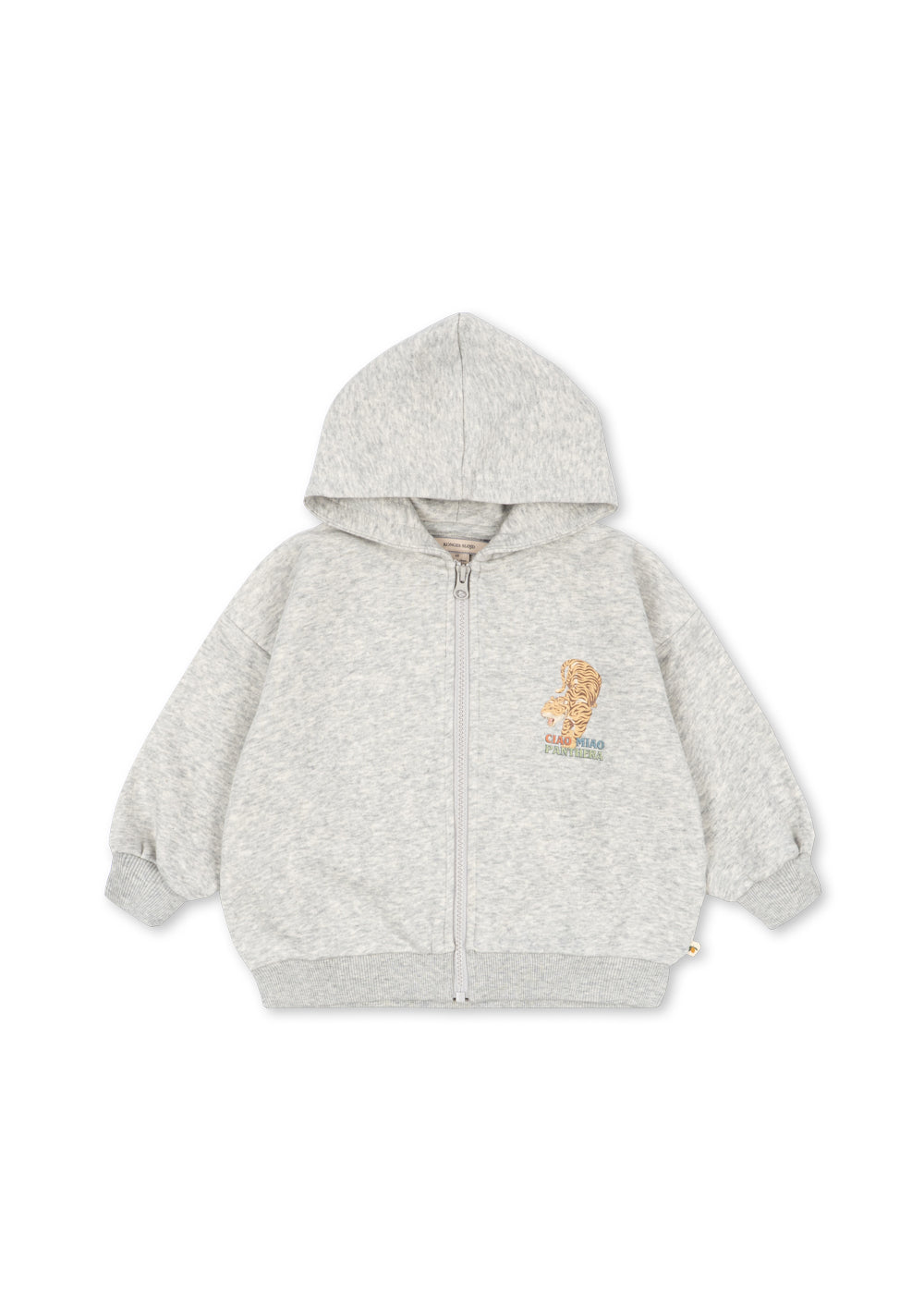 Sweatervest Lou mit Tigerprint – Grey Melange – Konges Sløjd