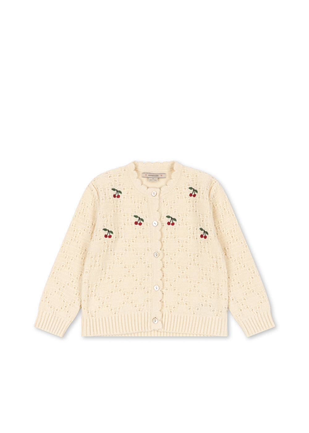 Cocolo Cardigan - 100% wol - Ajour/Buttercream - Konges Sløjd