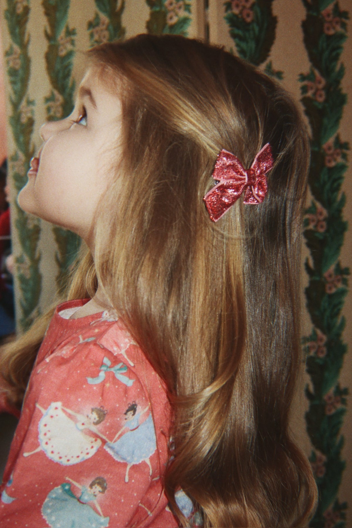 Hairpins Micki Bow 4-pack – Red Glitter & Rose Glitter – Konges Sløjd